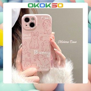 เหมาะสําหรับเคสโทรศัพท์ OPPO Reno9 / Reno8 / Reno7pro / reno6 / 7z / 5 การ์ตูนใหม่สีชมพูกระต่ายป้องกันฤดูใบไม้ร่วงกรณีโทรศัพท์มือถือกรณีซอฟท์เคส R17 คู่รุ่น A9 2020 / F11 / A31 / A15 / A78 / A77 / Findx3pro / Findx5pro