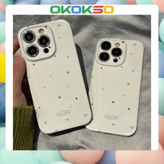 เหมาะสําหรับเคสโทรศัพท์ OPPO Reno9 / Reno8 / Reno7pro / reno6 / 7z / 5 การ์ตูนสีใหม่ขนาดเล็กรักป้องกันการตกเคสโทรศัพท์มือถือเคสนุ่ม R17 คู่รุ่น A9 2020 / F11 / A31 / A15 / A78 / A77 / Findx3pro / Findx5pro