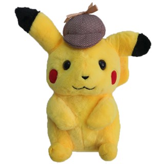 ตุ๊กตานุ่ม รูปการ์ตูน Pokemon Detective Pikachu ขนาด 10 นิ้ว ของเล่นสะสม สําหรับเด็ก