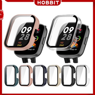 2in1 เคสป้องกัน PC + ฟิล์มแกร่ง สําหรับ Redmi Watch 3 Watch3 เคสพลาสติกแข็ง ป้องกันหน้าจอ ทนทาน