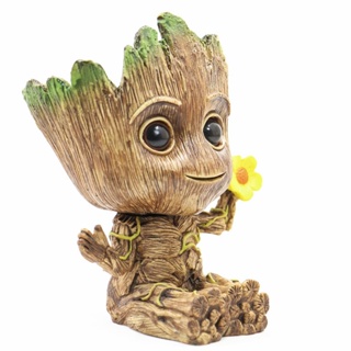 ฟิกเกอร์กระถางดอกไม้ Guardians The Galaxy Baby Groot Tree Man ของเล่นสําหรับเด็ก