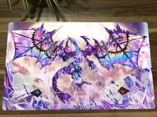 ใหม่ Yugioh Playmat Yu-Gi-Oh! แผ่นรองเมาส์ XYZ Dragon CCG TCG Trading Card Game Mat พร้อมกระเป๋าฟรีแผ่นรองเมาส์