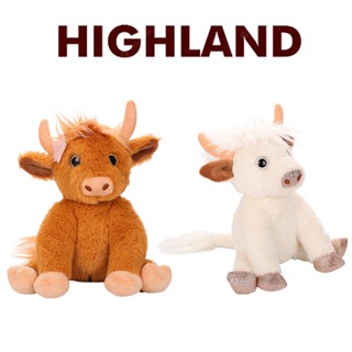 ตุ๊กตาวัว Highland สีขาว