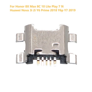 Charging Pin Port For Honor 8X Max 8C 10 Lite Play 7 9i Huawei Nova 3i 2i Y6 Prime 2018 Y6p Y7 2019 Chargin Pin Port Connector