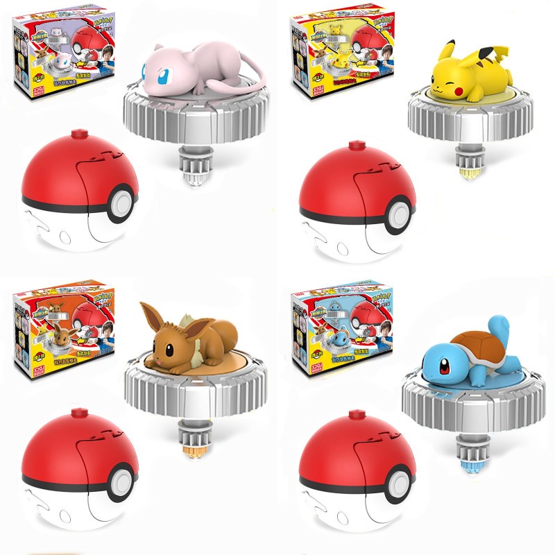 Pokemon Battle Gyro พร ้ อมของเล ่ นเด ็ ก Pikachu และ Charmander