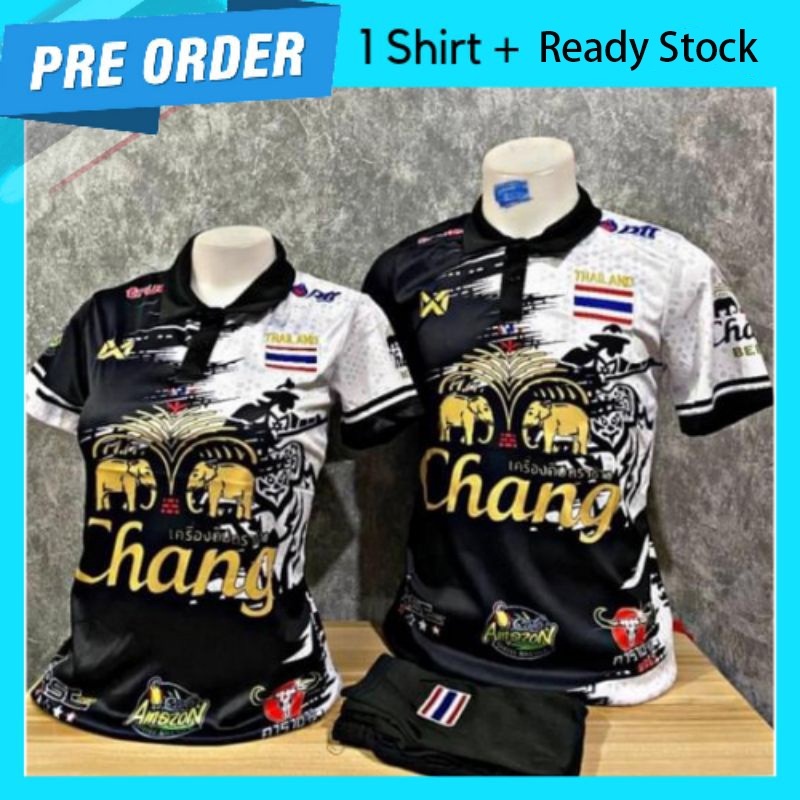 Ready StockThailand Chang Jersey Polo Shirt Jersey With Thailand