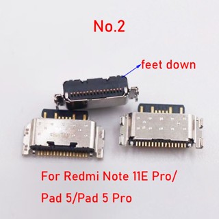 พอร์ตชาร์จ USB สําหรับ Xiaomi Pad 5 Pro Redmi 10C Note11 E Note11S Note11E Pro Note 11E 11S 5-30 ชิ้น