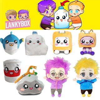 ตุ๊กตาฟิกเกอร์ Lankybox BOXY FOXY ROCKY แบบนิ่ม ขนาด 20 ซม. ของเล่นสําหรับเด็ก