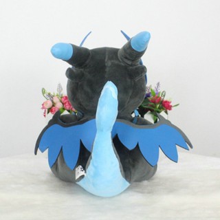 ตุ๊กตาฟิกเกอร์ Mega Charizard Pokemon X Evolution แบบนิ่ม ของเล่นสําหรับเด็ก