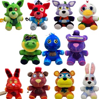 ของเล่นตุ๊กตาไดโนเสาร์ Five Nights At Freddys Security BreachBear Foxy Bonnie ขนาด 20 ซม.