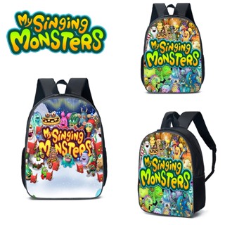 กระเป๋าเป้สะพายหลัง ธีม My Singing Monsters น้ําหนักเบา สําหรับเด็ก 300 กรัม