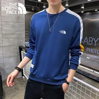 เสื้อกันหนาว มีฮู้ด ผ้าฝ้ายแท้ ทรงหลวม ลาย The North Face สําหรับผู้ชาย และผู้หญิง 2023