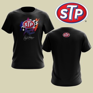 เสื้อยืด พิมพ์ลายธงแข่งรถ STP SON OF GUN สําหรับกลางแจ้ง