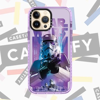 Casetify เคสโทรศัพท์มือถือ ซิลิโคนนุ่ม ใส กันกระแทก ลายหุ่นยนต์ Star Wars สําหรับ IPhone 11 14 Pro Max 12 13 Mini Cases X Xs Max XR 6 6s 7 8 Plus