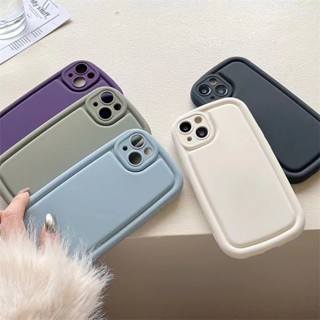 เคสโทรศัพท์มือถือ ขอบสี แบบเรียบง่าย สไตล์คลาสสิก สําหรับ IPhone 12 13 14 11 Pro Max Fdcrv