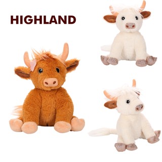 ตุ๊กตาวัว Highland สีขาว