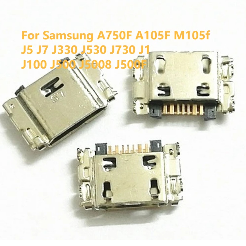 1pcs Charging Port Pin Plug In For Samsung Galaxy A750F A105F M105f J5 J7 J330 J530 J730 J1 J100 J500 J5008 J500F Charging Pin Dock Connector