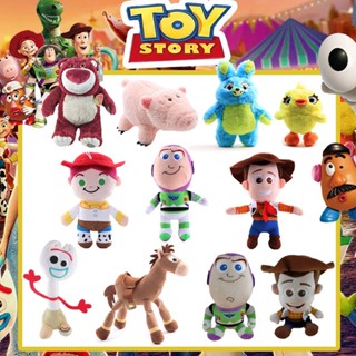 ตุ๊กตานุ่ม รูปการ์ตูนดิสนีย์ Toy Story 4 Ducky Bunny Pink Pig Bullseye Forky ของเล่นสําหรับเด็ก