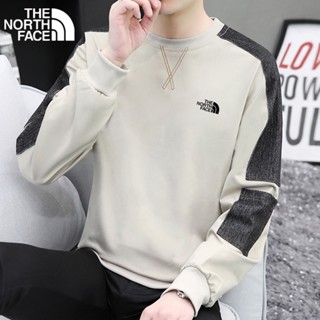 เสื้อกันหนาว มีฮู้ด ผ้าฝ้ายแท้ ทรงหลวม ลาย The North Face แฟชั่นสําหรับผู้ชาย และคู่รัก 2023