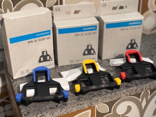 ท้องถิ่น Shimano Cleat SPD-SL Cleats Roadbike RB สีเหลืองสีฟ้าสีแดงจักรยาน RB จักรยานเสือหมอบ SH12 SH10 SH11