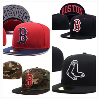 หมวกเบสบอล กันแดด ปักลาย MLB Boston Red Sox ปิดปาก สําหรับคู่รัก