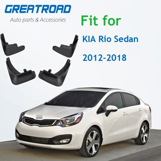 บังโคลนหน้า หลังรถยนต์ อุปกรณ์เสริม สําหรับ KIA Rio Sedan 2012-2018 4 ชิ้น