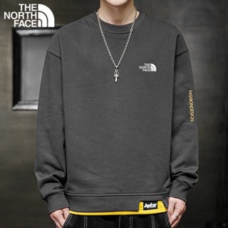 เสื้อกันหนาว มีฮู้ด ผ้าฝ้ายแท้ ลาย The North Face แฟชั่นคู่รัก สําหรับผู้ชาย และผู้หญิง 2023