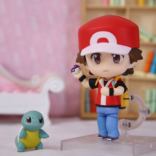 ของเล่นฟิกเกอร์โปเกม่อน Nendoroid Ash Ketchum Charmander Bulbasaur Zenigame