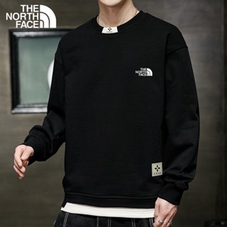 เสื้อกันหนาว มีฮู้ด ผ้าฝ้ายแท้ ทรงหลวม ลาย The North Face สําหรับผู้ชาย และผู้หญิง 2023