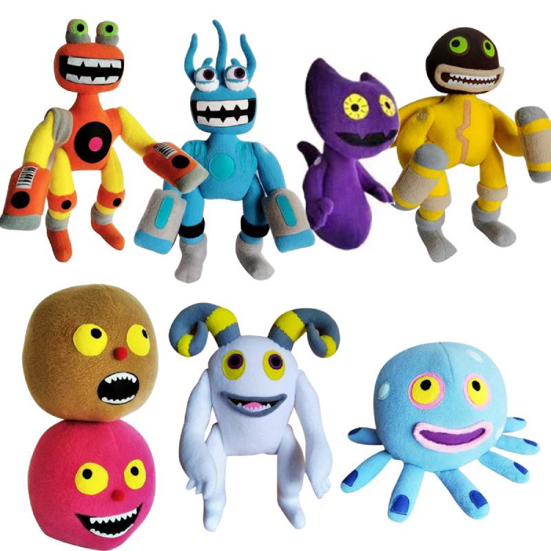 My Wubbox ตุ๊กตาสัตว์ประหลาดร้องเพลง แขนปรับได้ ตุ๊กตาของเล่น เติมเต็มการ์ตูนสัตว์