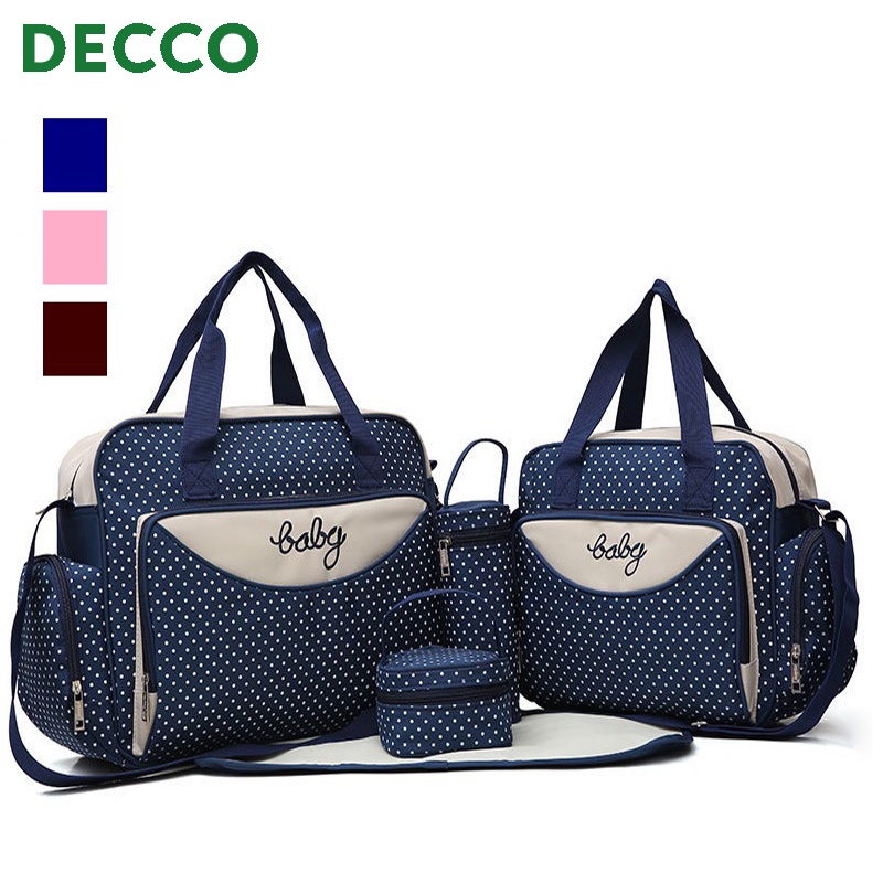ชุดกระเป๋าถือผ้าอ้อม Mummy อเนกประสงค์ Decaco (5 in 1)