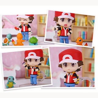 ของเล่นฟิกเกอร์ Pokemon Nendoroid Ash Ketchum Zenigame Charmander Bulbasaur