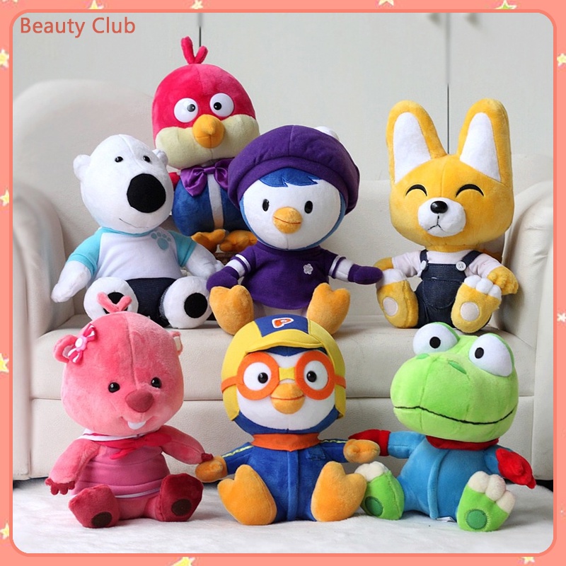 ตุ๊กตาการ์ตูน Pororo Little Penguin Petty Eddy Crong ของเล่นสําหรับเด็ก