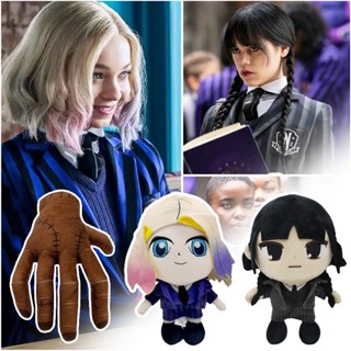 ตุ๊กตาฟิกเกอร์ Addams Wednesday Addams Merchandise ของเล่นสําหรับครอบครัว วันพุธ 3 ชิ้น ต่อชุด