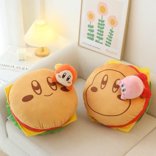 หมอนตุ๊กตานุ่ม รูปการ์ตูน Kirby Burger สไตล์โมเดิร์น ไม่ซ้ําใคร ปรับขนาดได้ เหมาะกับของขวัญ