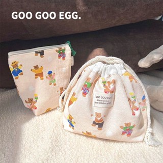 GGE Holiday Little Bear Collection Bag T-Shape ถุงเก็บสัมภาระขนาดเล็ก Drawstri