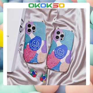 [OKOKSO] เคสโทรศัพท์มือถือนิ่ม กันกระแทก ลายการ์ตูนเรขาคณิต สําหรับ OPPO Reno9 Reno8 reno6 7z 5 R17 A53 A9 2020