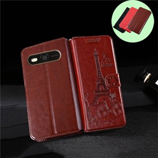 เคสโทรศัพท์มือถือหนัง ฝาพับ ลายหอคอยต้นไม้ พร้อมช่องใส่บัตร สําหรับ Vivo 1613 1707 1725 1802 1803 1805 1851 1908 1912 1913
