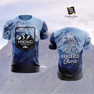 Jersi HIKING TH02-R (เสื้อยืดแขนสั้น คอกลม) สไตล์สตรีท สําหรับผู้ชาย