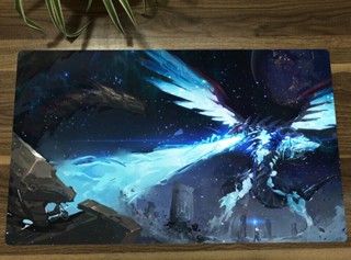 Yugioh Playmat Galaxy Eyes Photon Dragon TCG CCG แผ่นรองการ์ดเกม ฟรีกระเป๋า