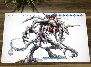 แผ่นรองเมาส์ ลายหัวกะโหลก Digimon Knightmon Duel Playmat CCG DTCG สําหรับเล่นเกม