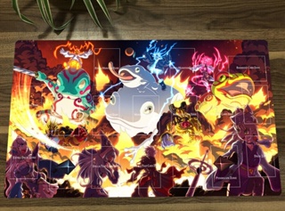 Yugioh Playmat Splight TCG CCG Trading Card แผ่นรองเมาส์เกมมิ่ง ฟรีกระเป๋า