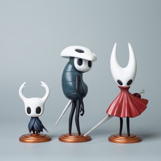 โมเดลฟิกเกอร์ เกม Hollow Knight Hornet Quirrel The Knight ของเล่นสําหรับเด็ก 3 ชิ้น