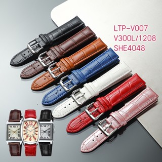 สายนาฬิกาข้อมือหนัง สําหรับ Casio LTP-V007L MTP-1303 1375 LTP-V007L-7E1 1208 LTH-1060 4048