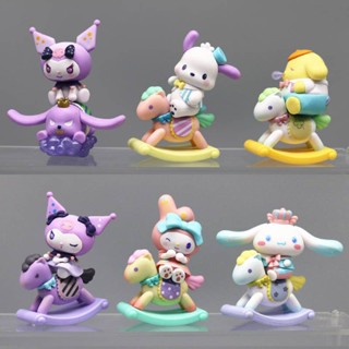 โมเดลฟิกเกอร์ไม้ Pvc รูปการ์ตูน Melody Papachu Dog Kumomi น่ารัก ขนาด 9 ซม. สไตล์จีน สําหรับเก็บสะสม