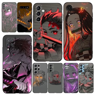 เคสโทรศัพท์มือถือ ซิลิโคนนิ่ม tpu ลาย Demon Slayer สีดํา สําหรับ Samsung Galaxy S10 4G S10 Plus S10e S10 LITE