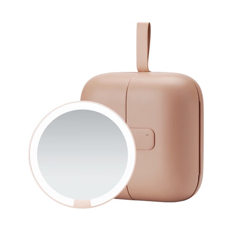 Amiro กระจกแต่งหน้าพับได้ Makeup Mirror LED แบบตั้งโต๊ะ กระเป๋าเครื่องสำอางแบบพกพา ห้องแต่งหน้ามือถือ Vanity Mirror Cosmetic Bag Beauty Mirror