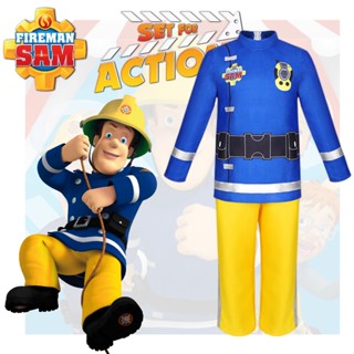 ชุดเครื่องแต่งกาย Fireman Sam สําหรับเด็กอายุ 3 ถึง 10 ปี