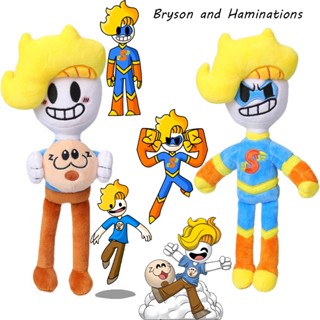 ตุ๊กตาซูเปอร์ฮีโร่ Bryson And Ham Plushie สีเหลือง สําหรับเด็กผู้ชาย