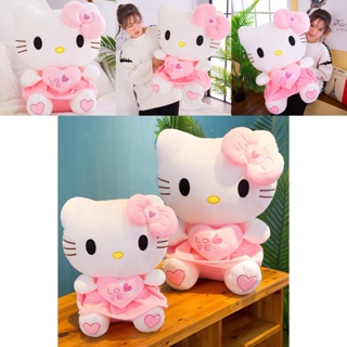 หมอนตุ๊กตานุ่ม รูปการ์ตูนแมว Hello Kitty น่ารัก ของขวัญสําหรับเด็ก